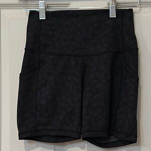Black Women's Athletic Biker Shorts